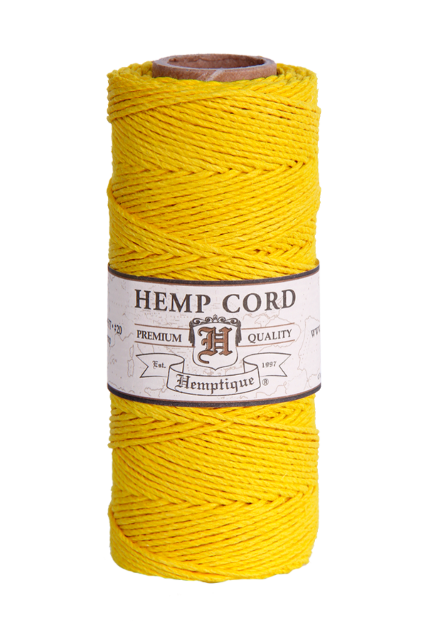 Hemptique 1mm #20 Hemp Cord Spools Jewelry Making Macrame Crochet Crafting Gift Wrapping